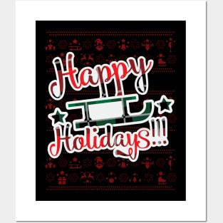 Happy Holidays Sleigh Posters and Art